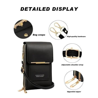 Women's Touchscreen Crossbody Phone Wallet