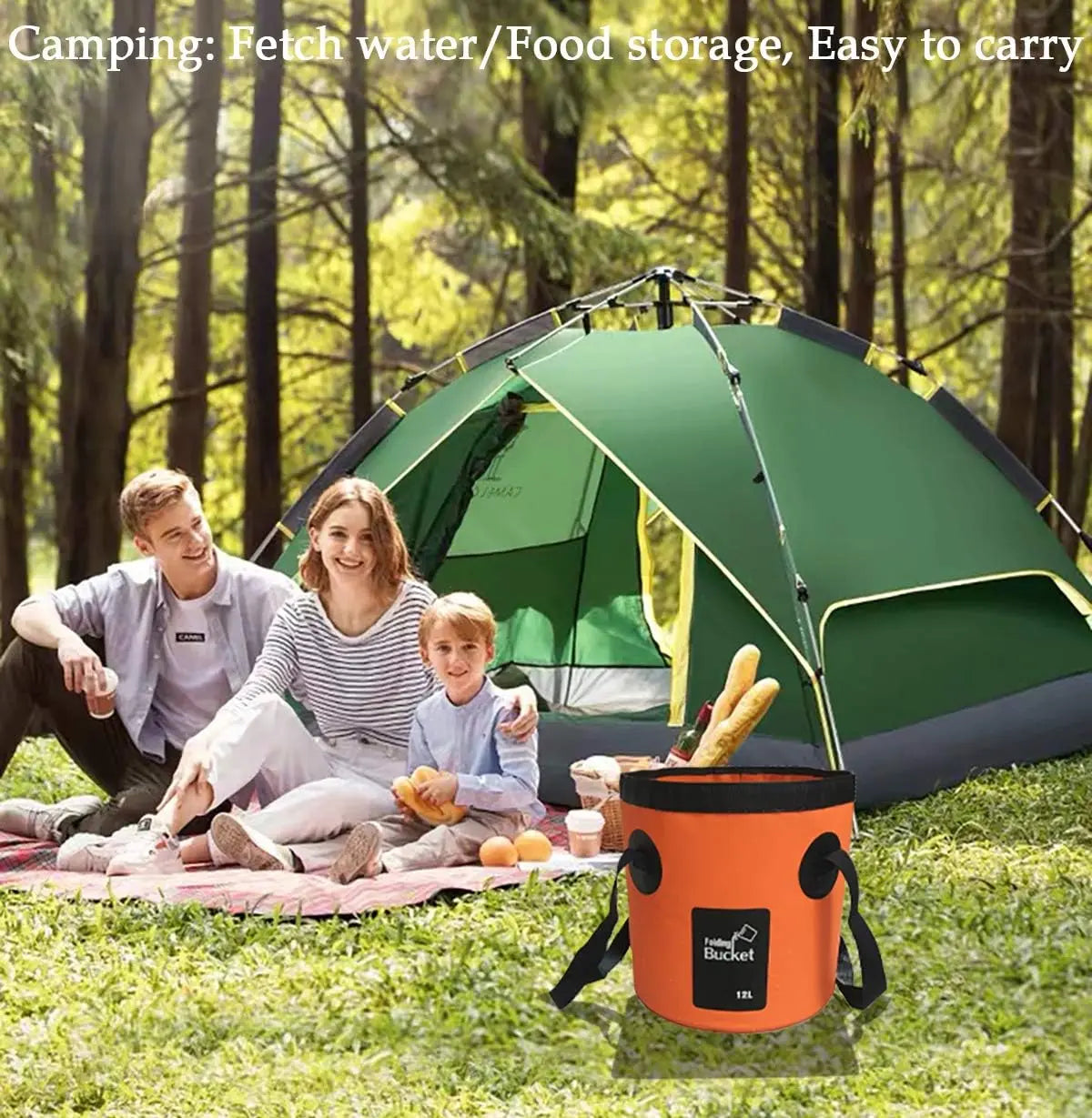 Foldable 20L Outdoor Water Bucket