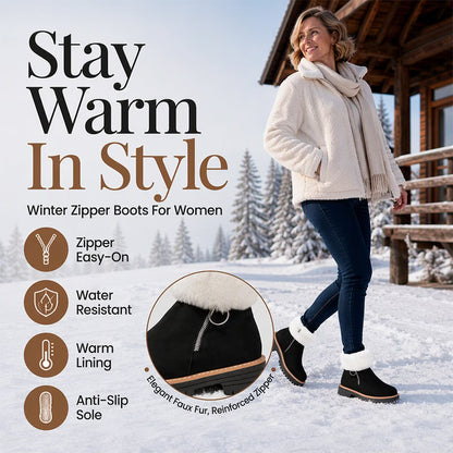 Women's Cosy Fur-Lined Winter Ankle Boots