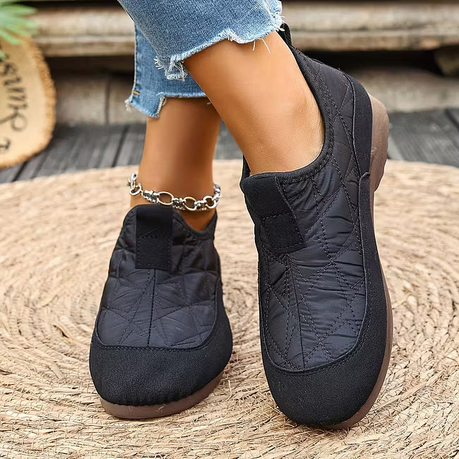 Women's Buckle Detail Winter Flats