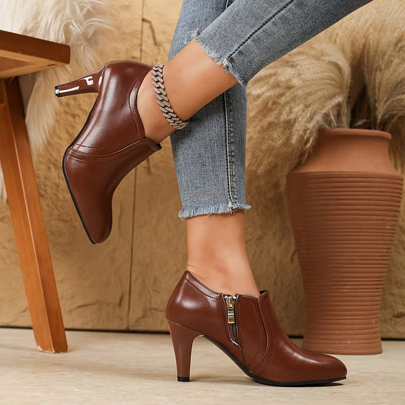Women's Pointed-Toe High Heel Ankle Shoes