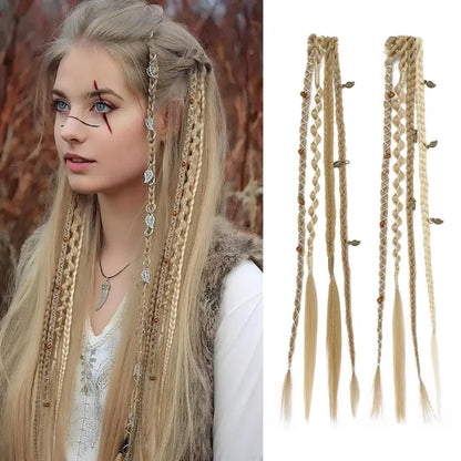 Women's Bohemian Decorative Clip-In Hair Braids