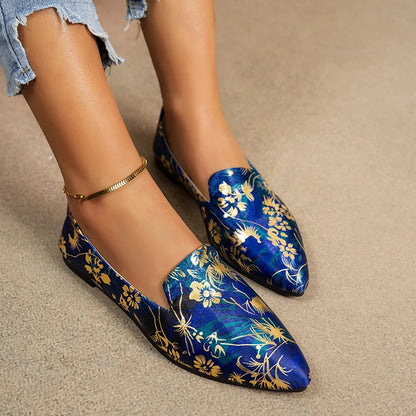 Women's Boho Pointed Toe Flats