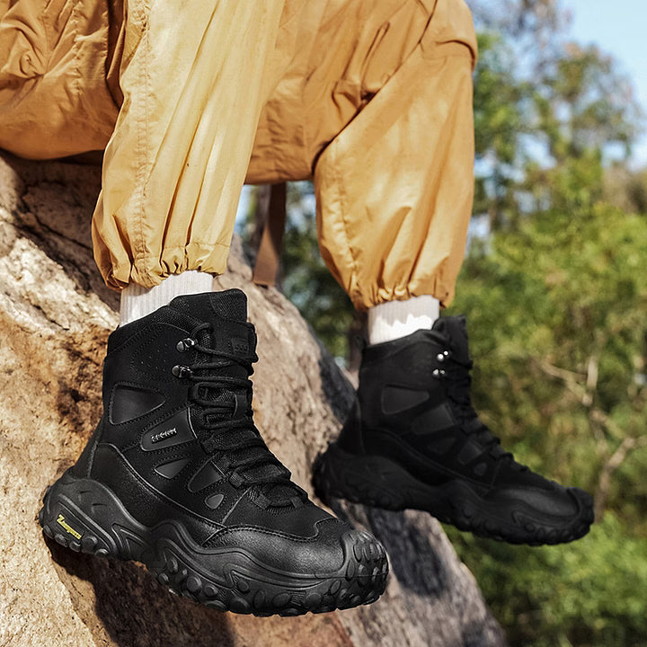 Men's Rugged High-Top Hiking Boots