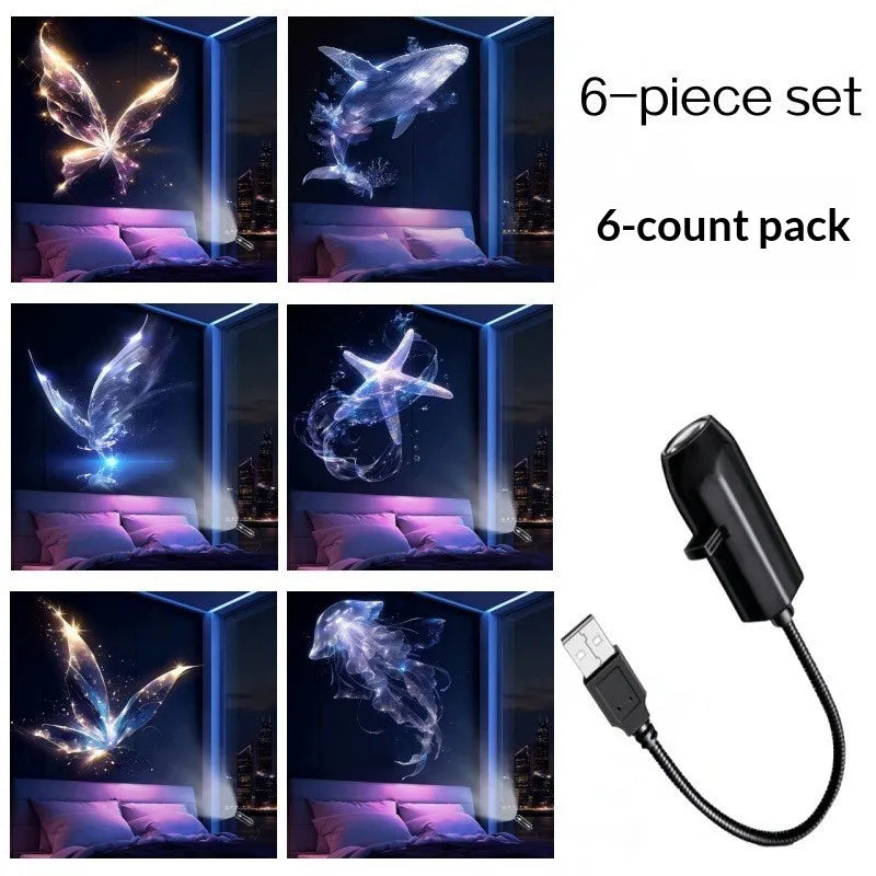 Festive Glow USB Christmas Projector