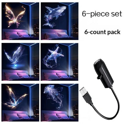 Festive Glow USB Christmas Projector