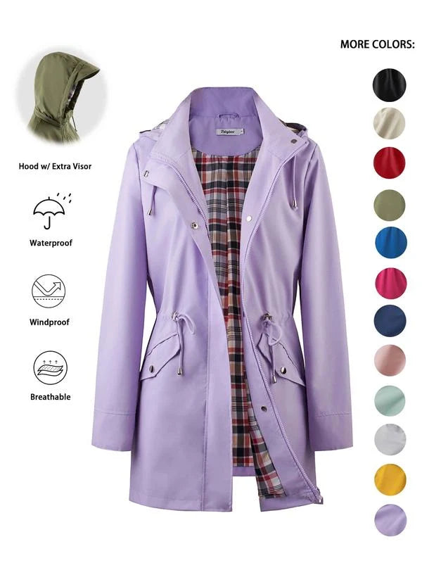 Women's Lightweight Hooded Rain Jacket