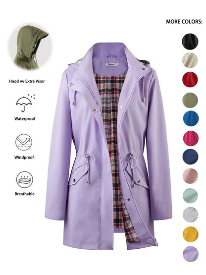 Women's Lightweight Hooded Rain Jacket