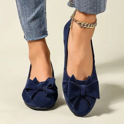 Women's Elegant Bow Detail Wedge Shoes