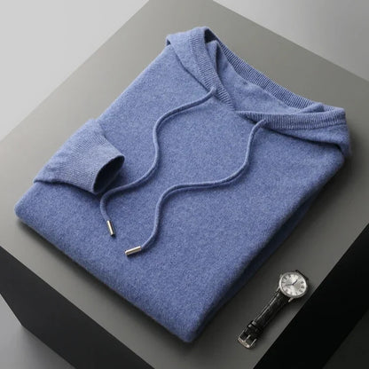 Men's Refined Hooded Knit Jumper