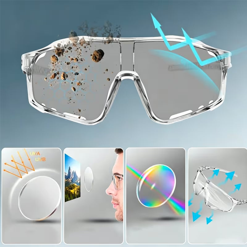 Photochromic Polarised Sports Sunglasses