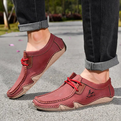 Men's Hand-Stitched Wide Fit Loafers