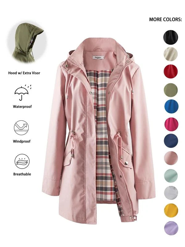 Women's Lightweight Hooded Rain Jacket
