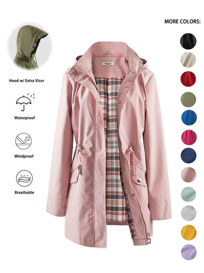 Women's Lightweight Hooded Rain Jacket