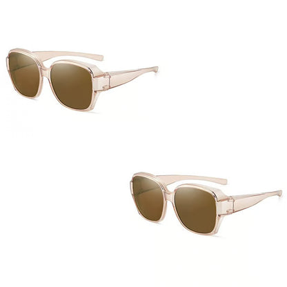 Polarised Round Cat-Eye Sunglasses