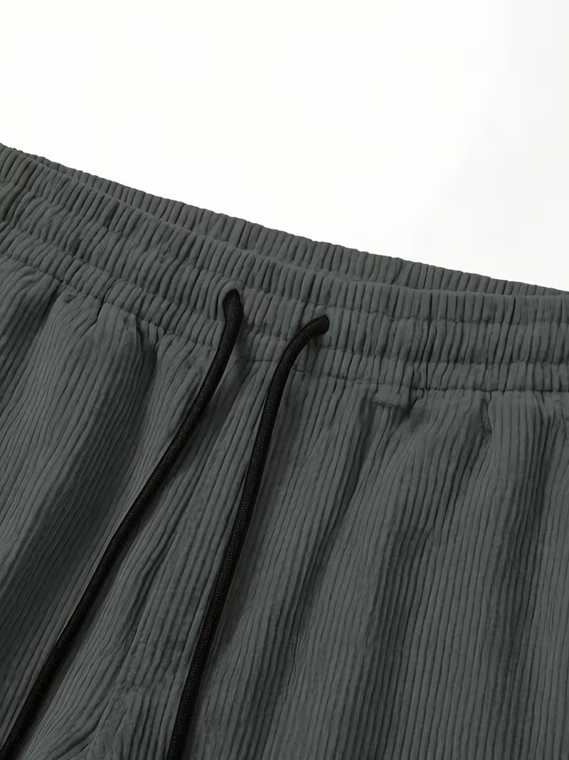 Men's Corduroy Multi-Pocket Cargo Joggers