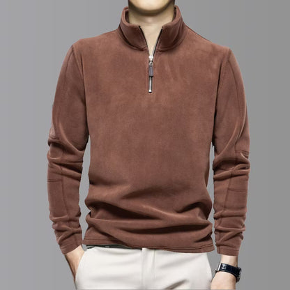 Men's Half Zip Long Sleeve Top