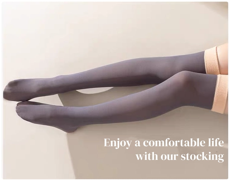 Women's Cosy Fleece-Lined Over-the-Knee Stockings
