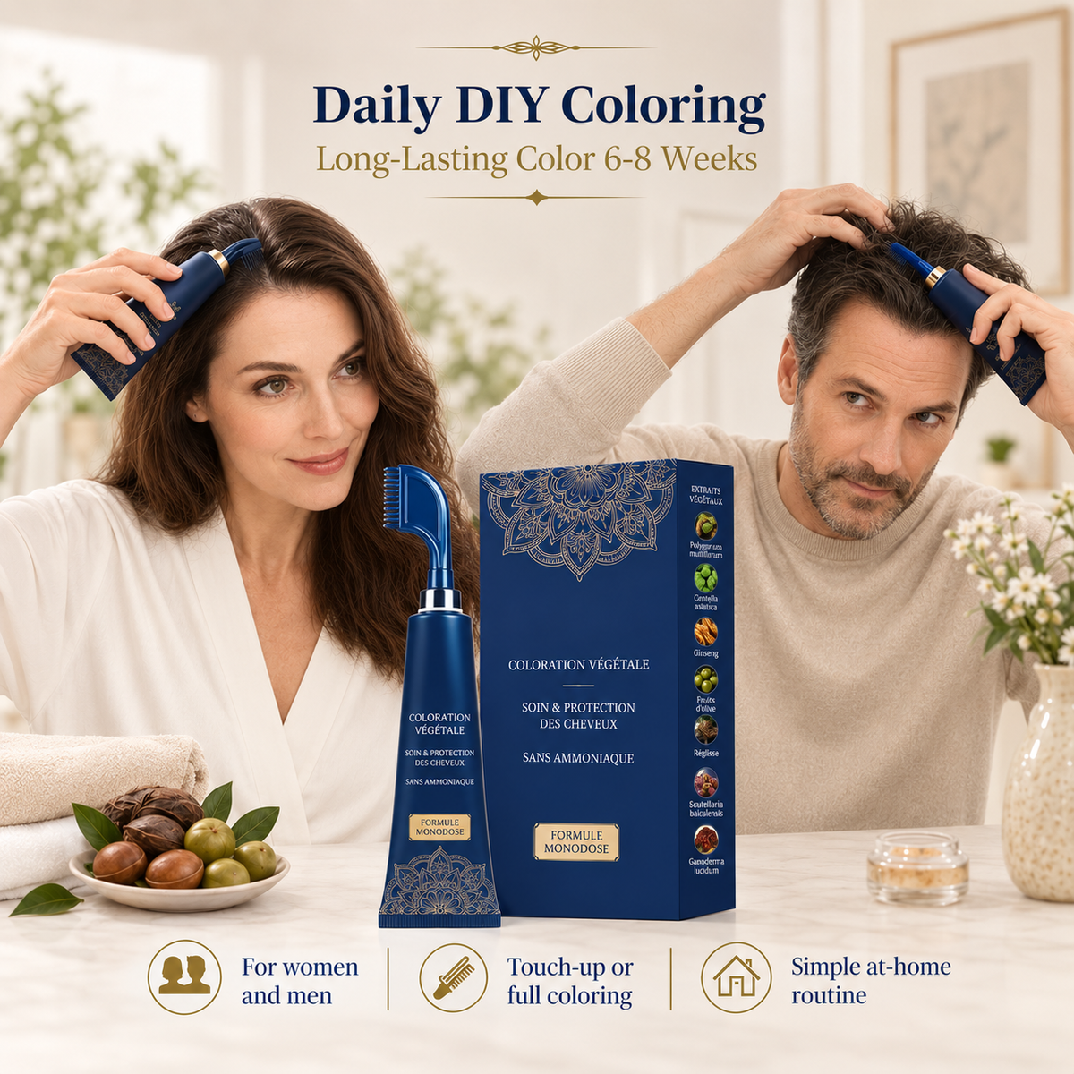 Easy-Apply Hair Colour Comb