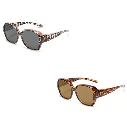 Polarised Round Cat-Eye Sunglasses