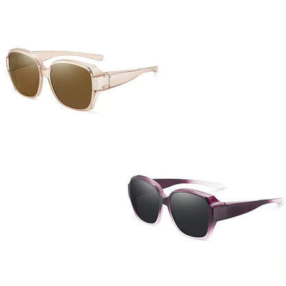Polarised Round Cat-Eye Sunglasses