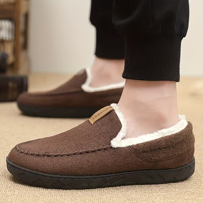 Men's Plush-Lined Slip-On Loafers