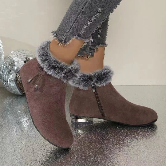 Women's Faux Fur-Lined Winter Ankle Boots