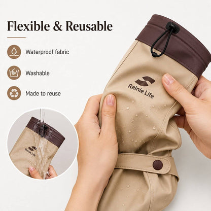 Foldable Waterproof High-Top Shoe Covers