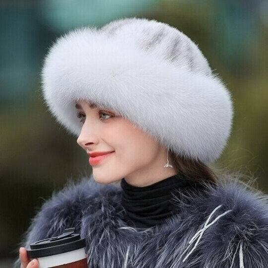 Women's Plush Faux Fur Winter Hat