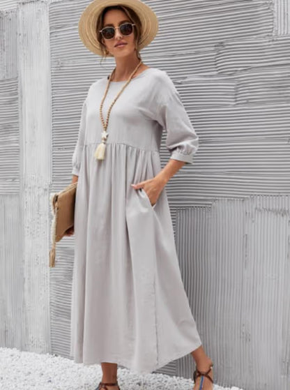 Women's Lantern Sleeve Summer Dress