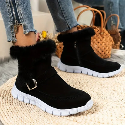 Women's Plush-Lined Platform Winter Boots