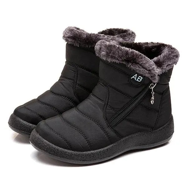 Women's Fuzzy Lined Slip-On Winter Boots
