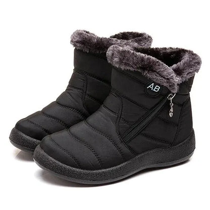 Women's Fuzzy Lined Slip-On Winter Boots