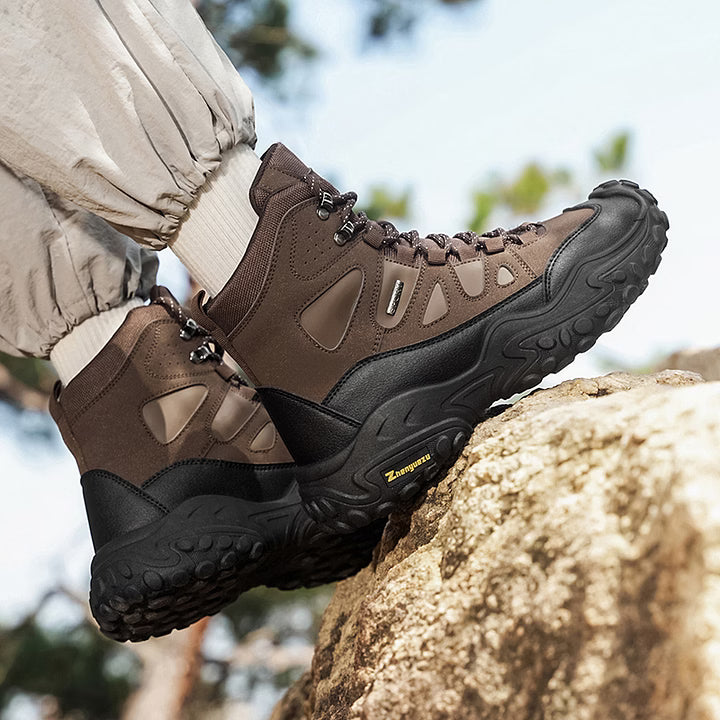 Men's Rugged High-Top Hiking Boots