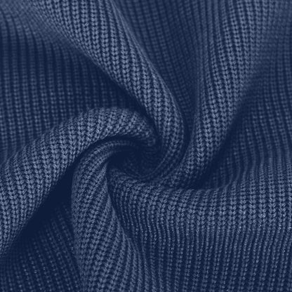 Men's Textured Button Neck Jumper