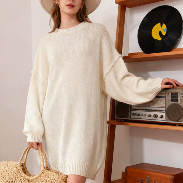 Women's Cosy Relaxed Knit Jumper Dress