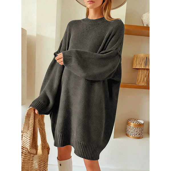 Women's Cosy Relaxed Knit Jumper Dress
