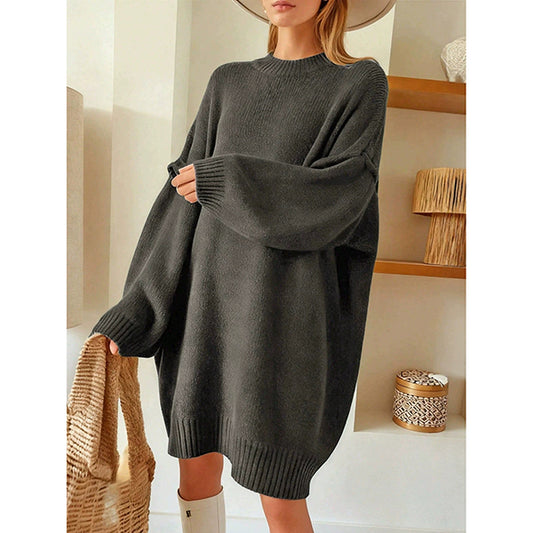 Women's Cosy Relaxed Knit Jumper Dress