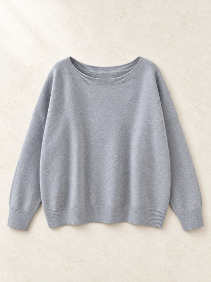 Women's Relaxed Round Neck Knit Jumper