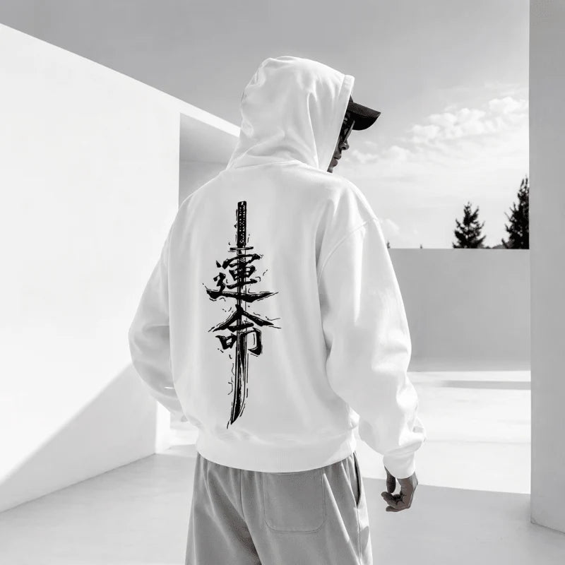 Men's Statement Graphic Pullover Hoodie