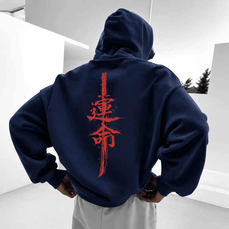 Men's Statement Graphic Pullover Hoodie