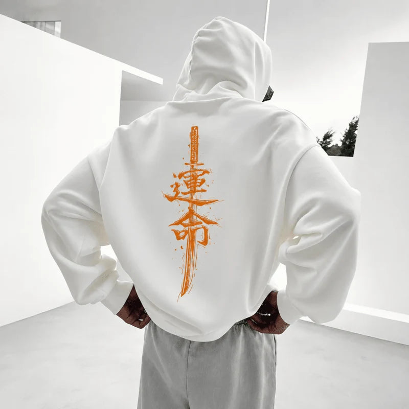 Men's Statement Graphic Pullover Hoodie