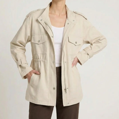 Women's Drawstring Waist Utility Jacket