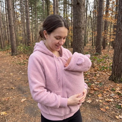 Women's Removable Pouch Fleece Hoodie