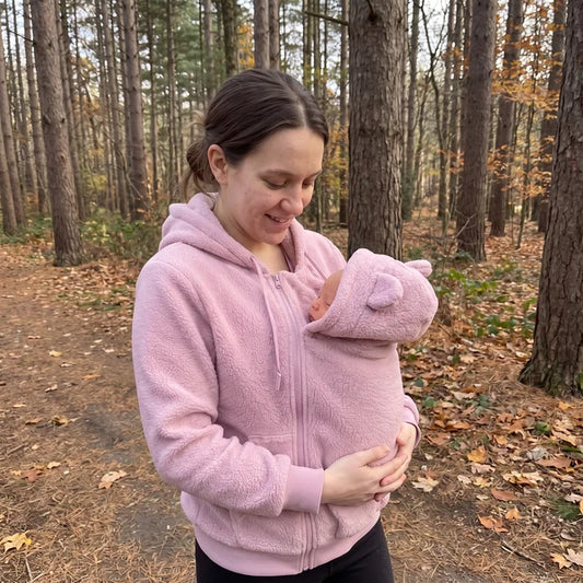 Women's Removable Pouch Fleece Hoodie