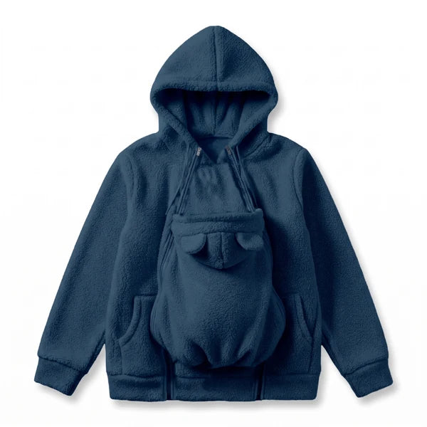 Women's Removable Pouch Fleece Hoodie