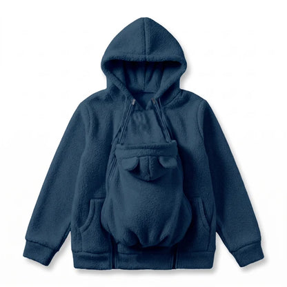 Women's Removable Pouch Fleece Hoodie