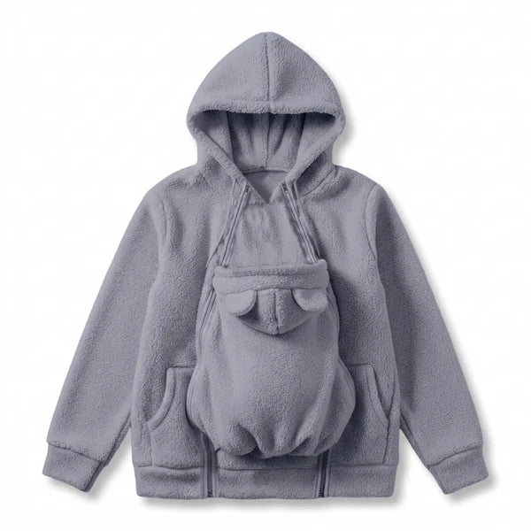 Women's Removable Pouch Fleece Hoodie