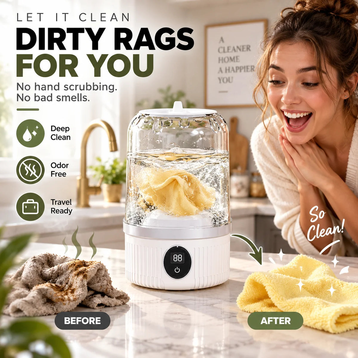 Cordless Mini Washing Machine