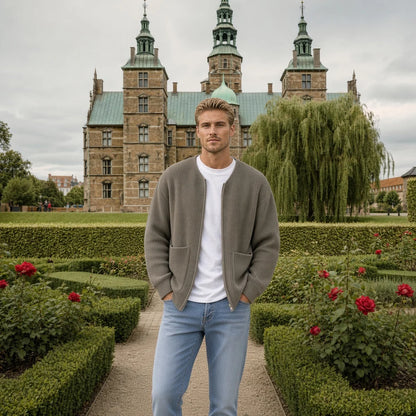 Men's Full Zip Knitted Cardigan